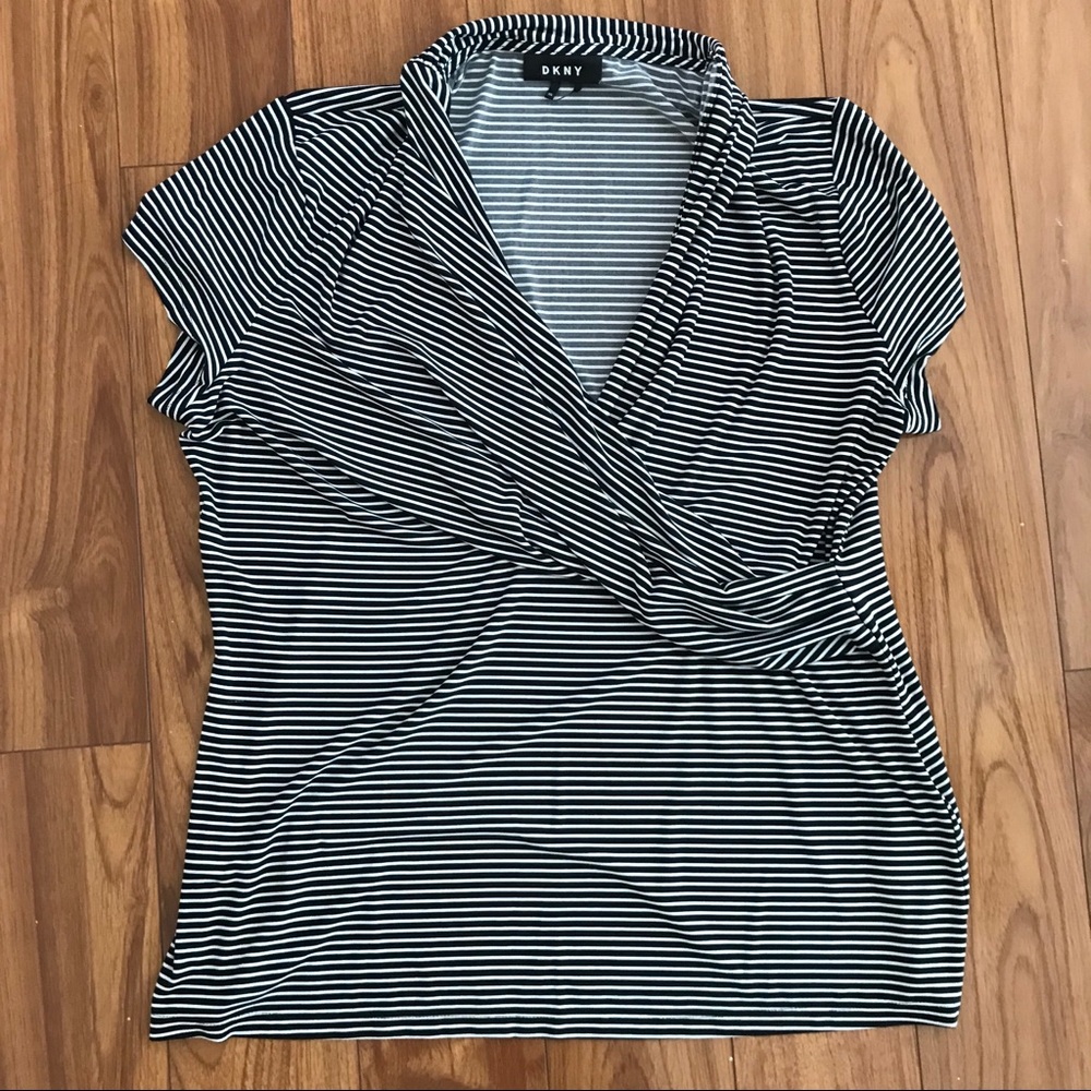 DKNY Wrap Blouse